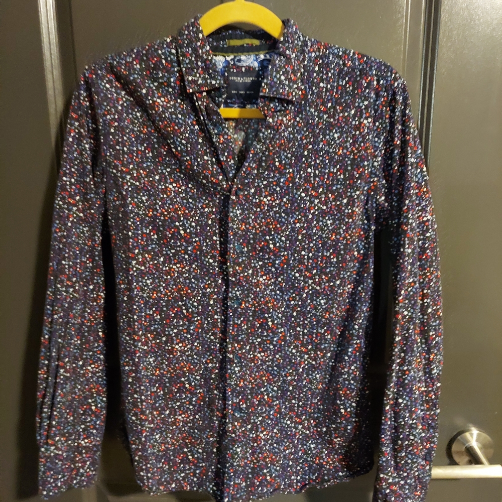 Denim & Flower Multicolor Speckled Button-Down Shirt